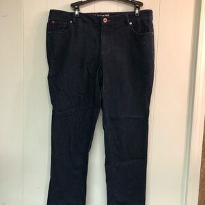 Peace Love World Dark Blue Straight Leg Jeans